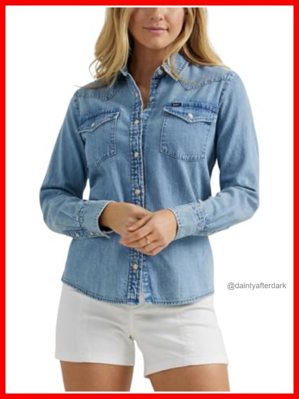 Slim Fit Western Snap Shirt Woven Long Sleeve Button-Down